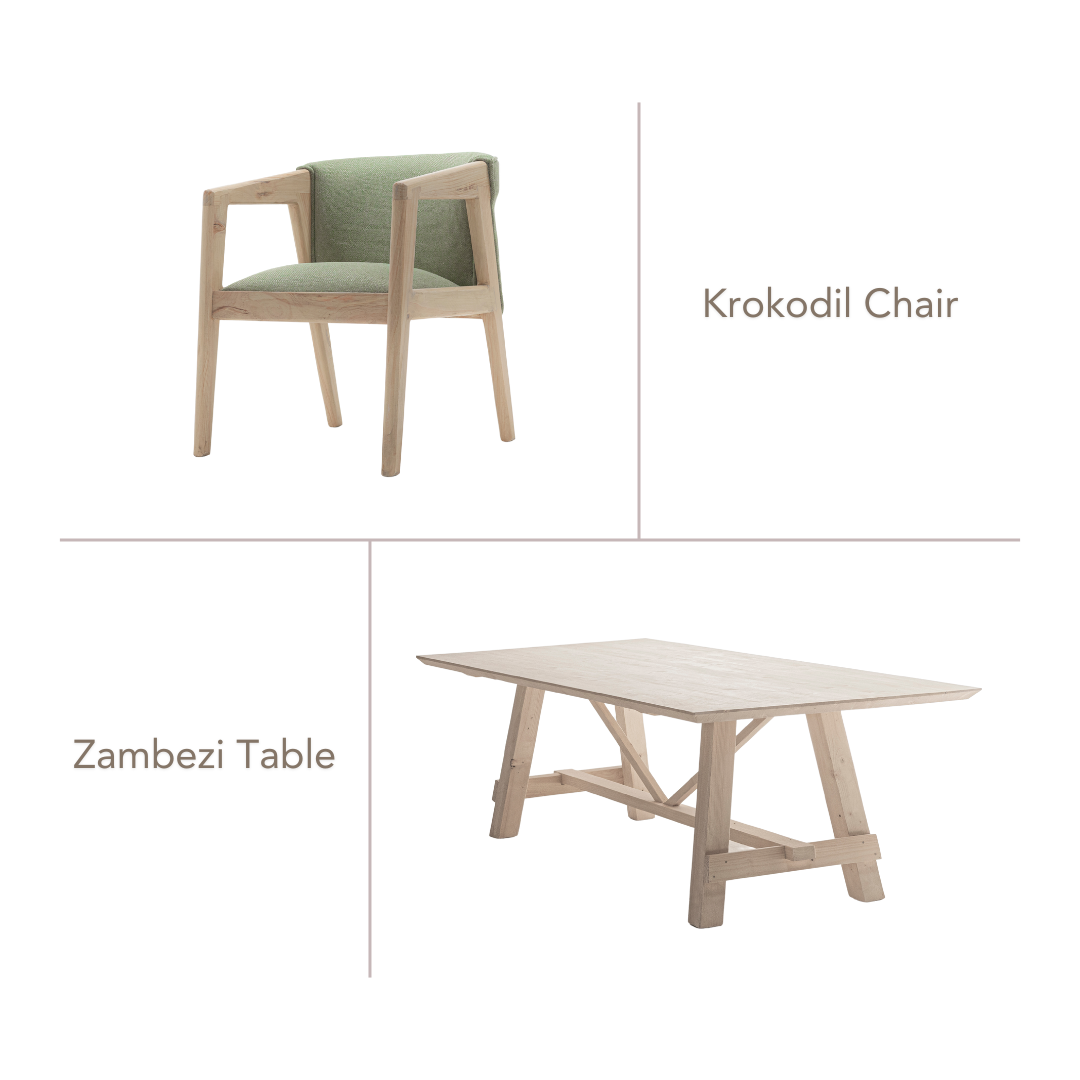 Zambezi Set - Krokodil Chairs