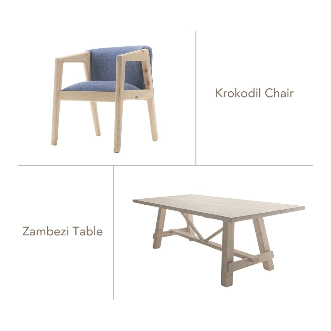 Zambezi Set - Krokodil Chairs