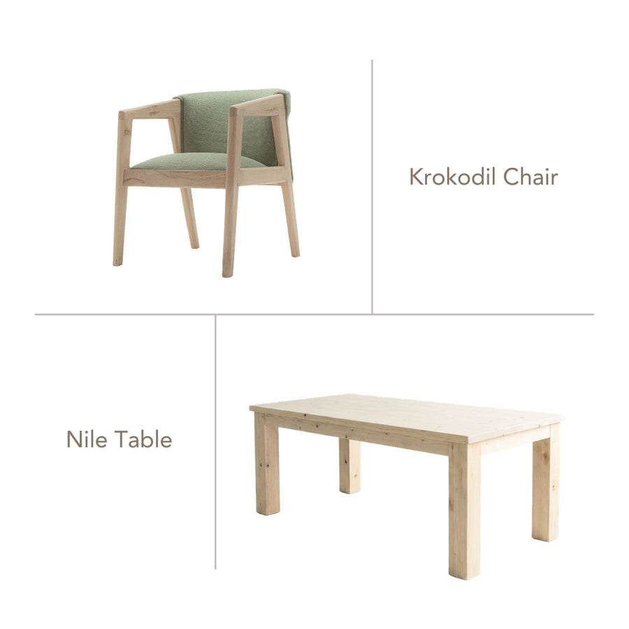 Nile Set - Krokodil Chair