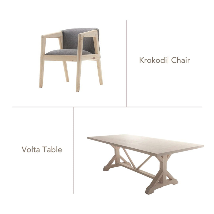 Volta Set - Krokodil Chairs