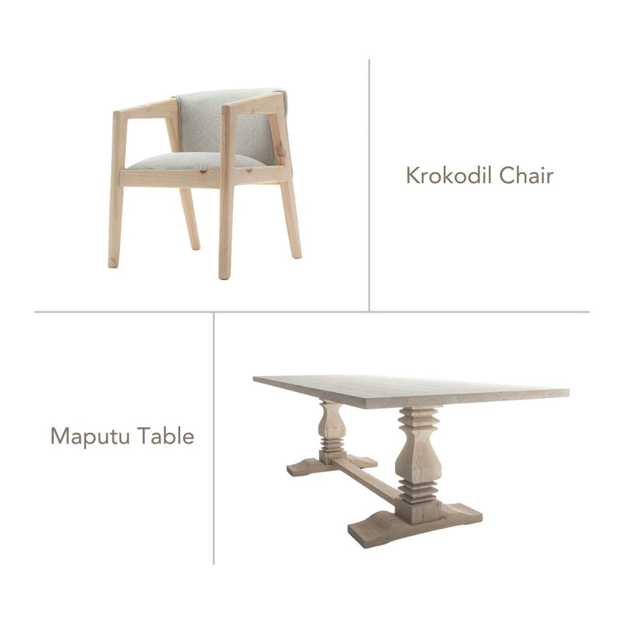 Maputu Set - Krokodil Chair