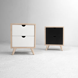 Msauli Pedestal - 2 Drawers White