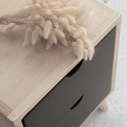Msauli Pedestal - 2 Drawers Black
