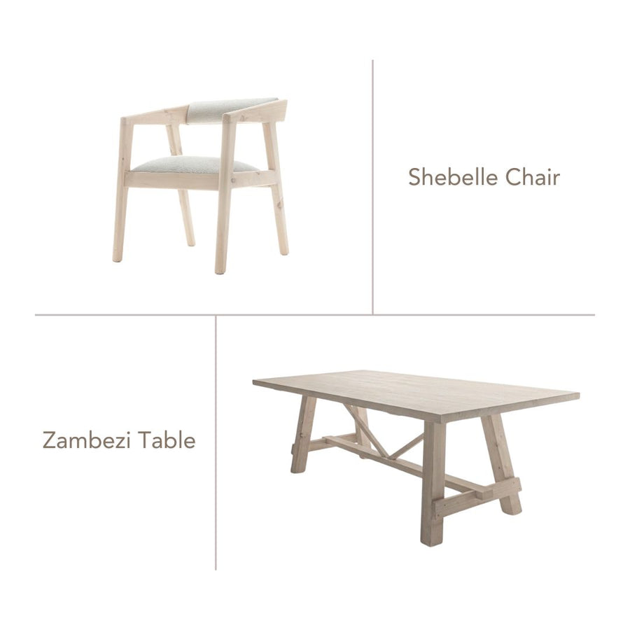 Zambezi Set - Shebelle Chair