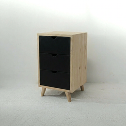 Msauli Pedestal - 3 Drawers Black