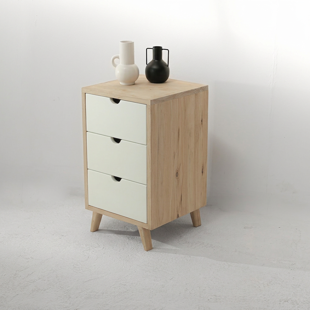Msauli Pedestal - 3 Drawers White
