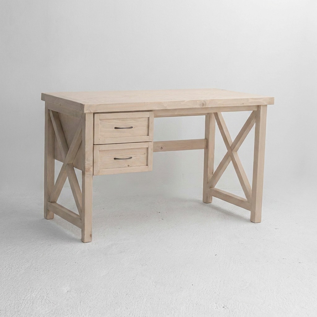 Cross River Desk 2 Drawers