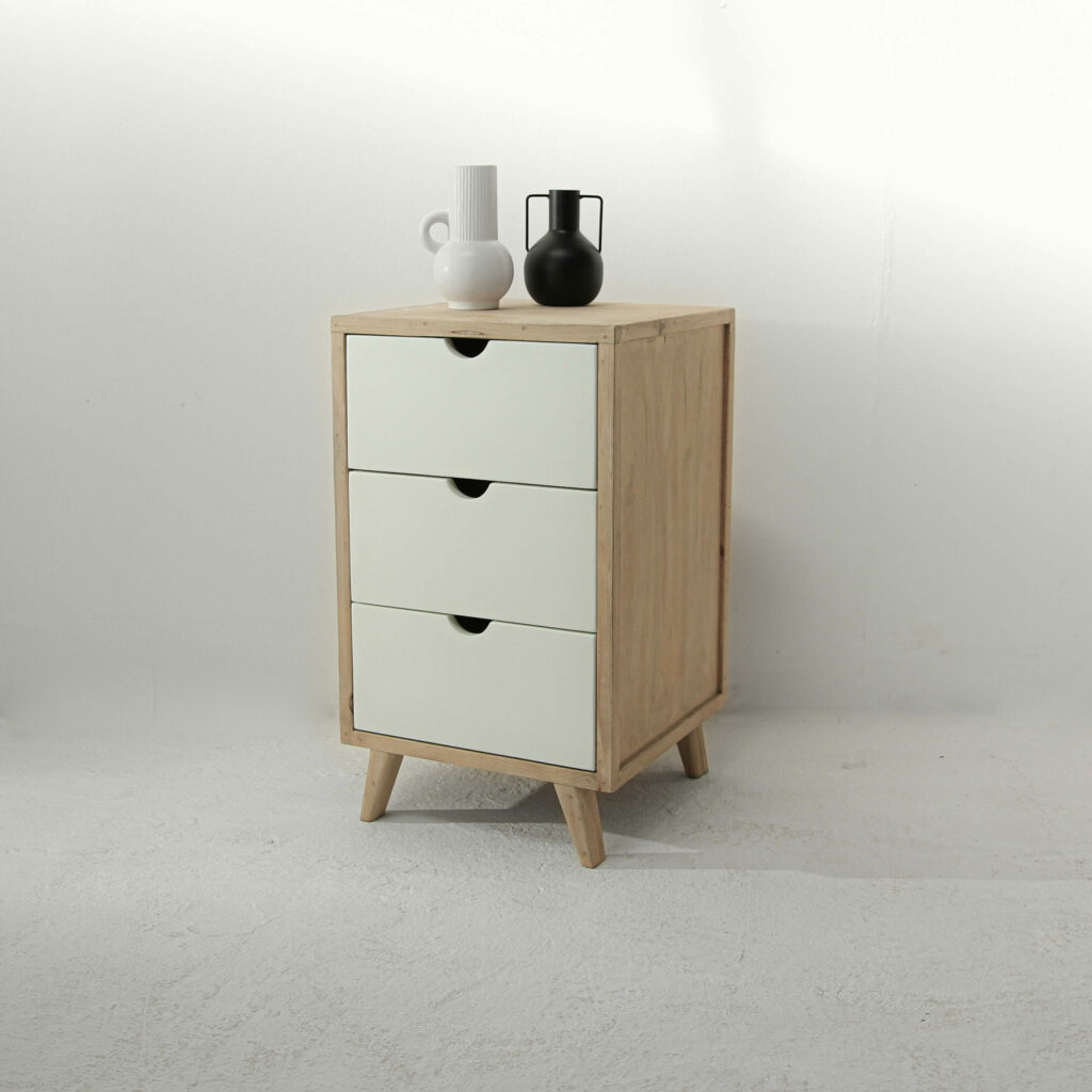 Msuali Pedestal 3 Drawers White Lighouse