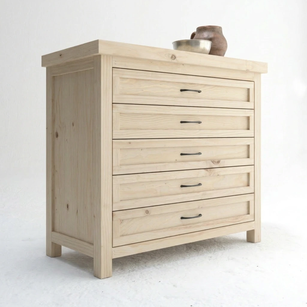 Wooden Chest of drawers - 5 Drawer