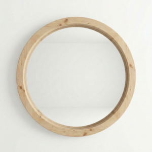 Wooden round mirror – Bree Rivier Mirror by Lighouse