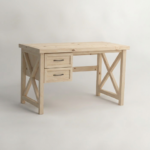 Wooden Desk - Cross River Desk 2 Drawer