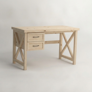 Wooden Desk - Cross River Desk 2 Drawer