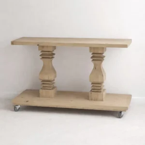 Wooden Server with detailed legs