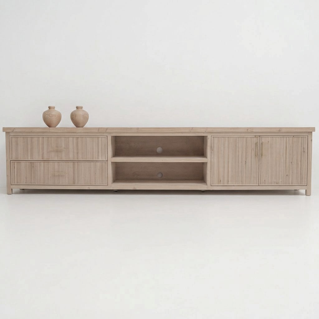 wooden tv unit